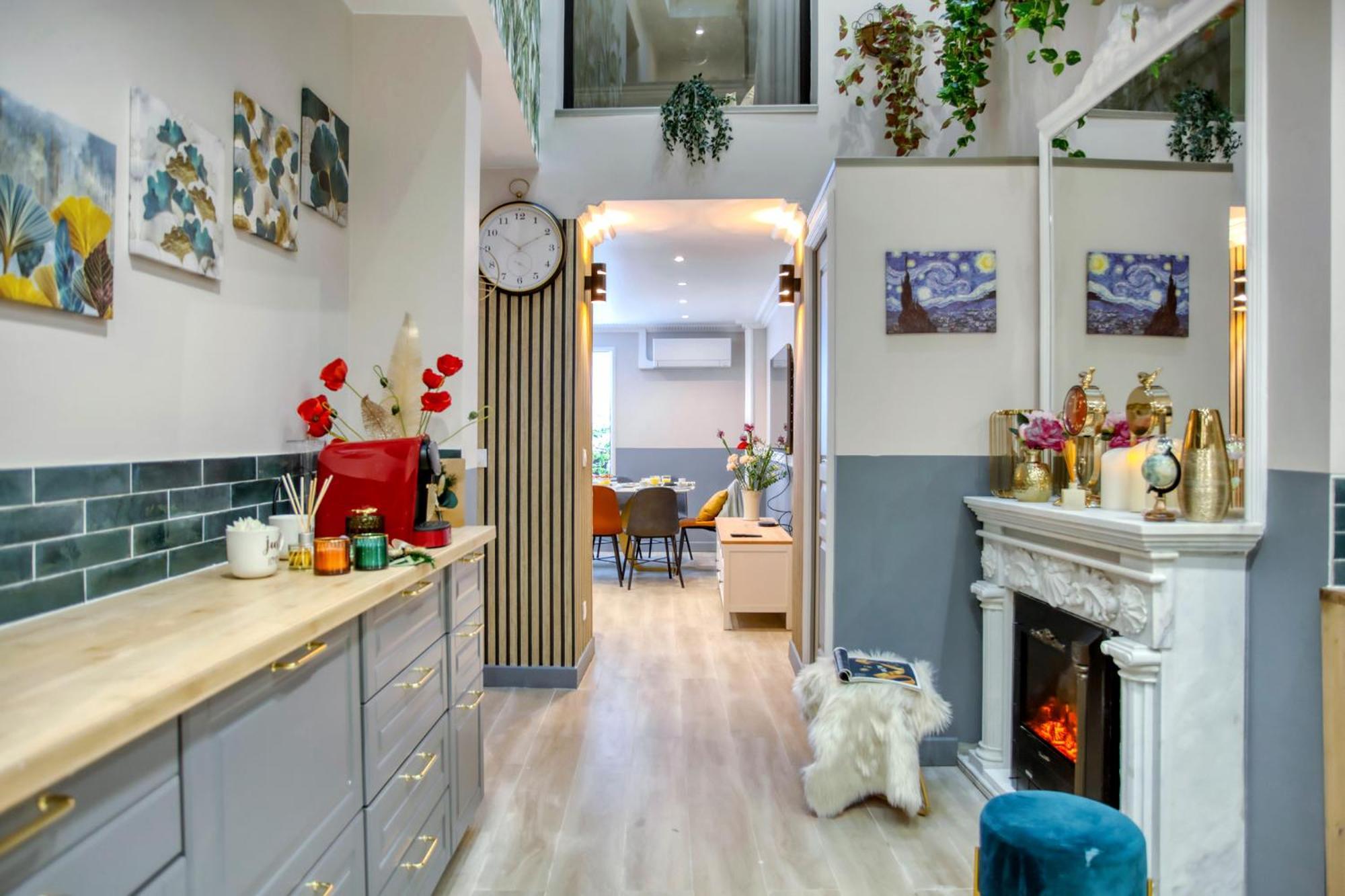Elegant Triplex In Paris - Ideal For 10 - Aircon Luaran gambar